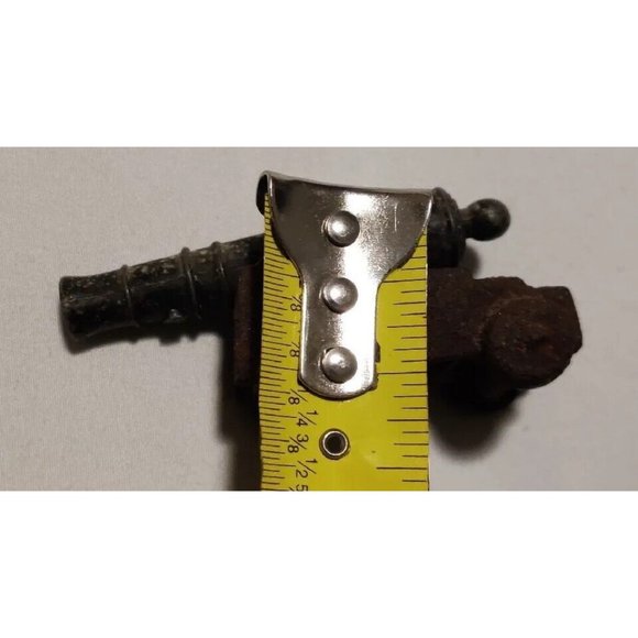 Vintage Penncraft USA Small Cast Iron Brass Toy Mini Civil War Cannon 3x1x1" - Picture 7 of 9